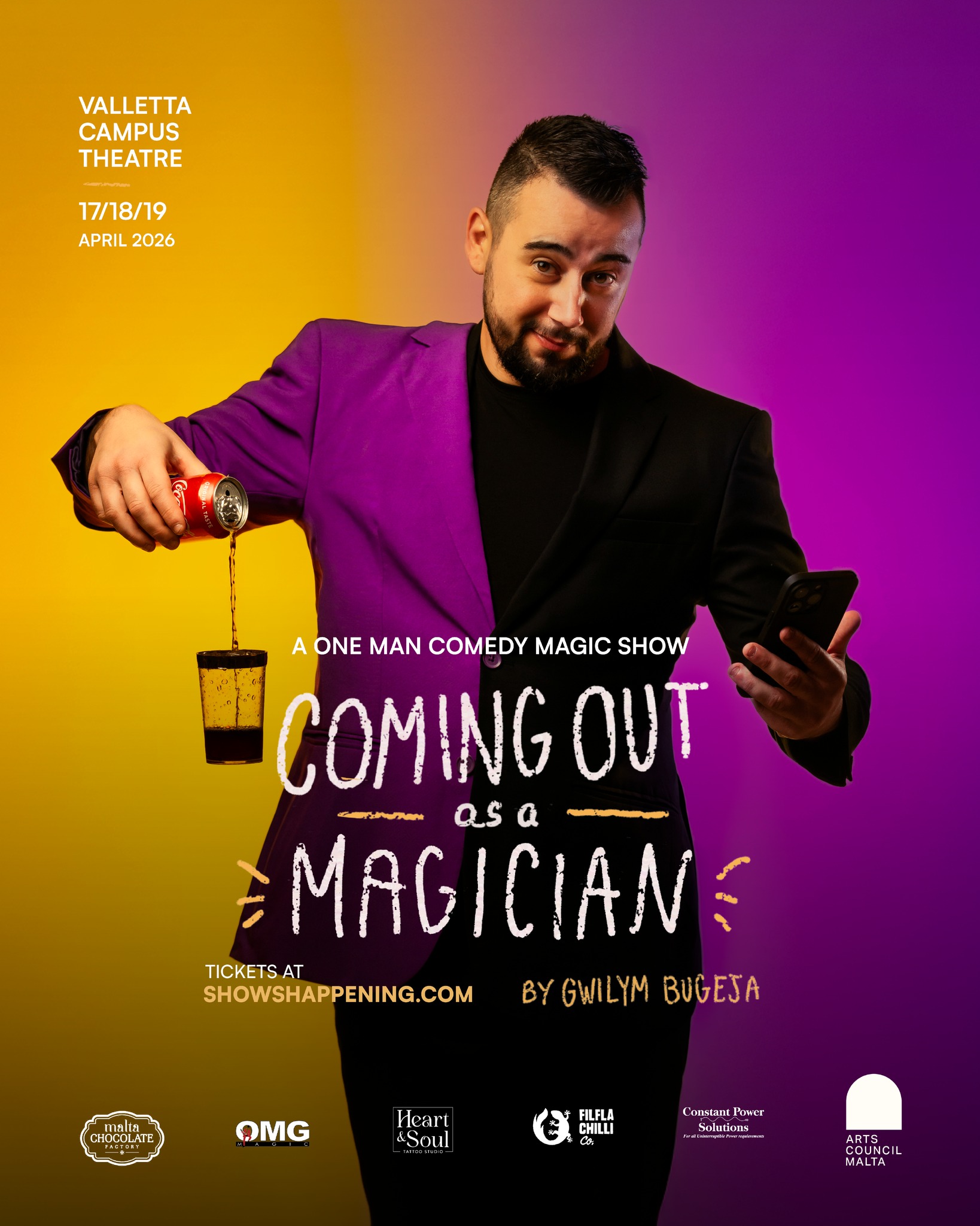 Gwilym Bugeja – Coming Out As A Magician Malta Gwilym Bugeja - Coming Out As A Magician Malta